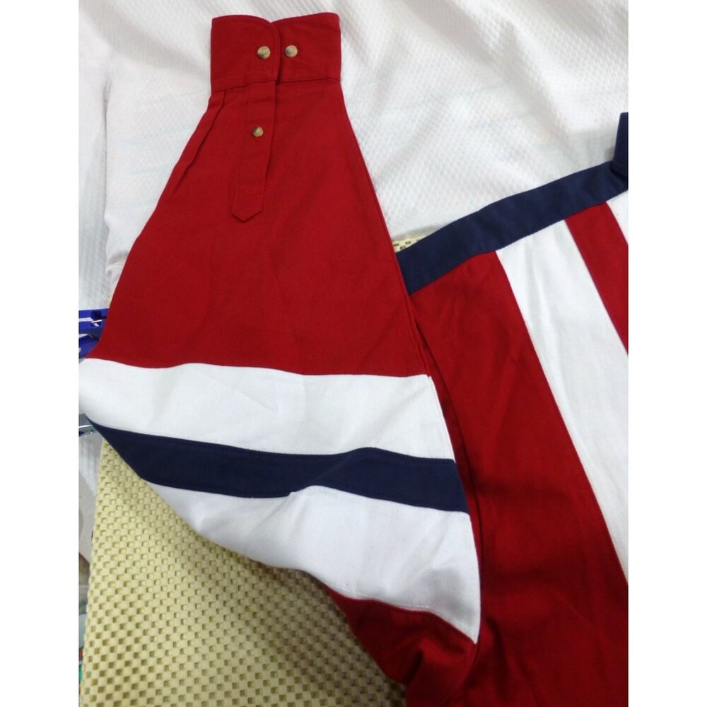 VTG Bonanza Wrangler Mens Western Shirt XL Red/White/Blue Stars Striped Button-U - Picture 8 of 13